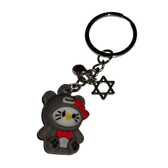 Hello Kitty Dark Charm Keychain - Picture 1 of 2